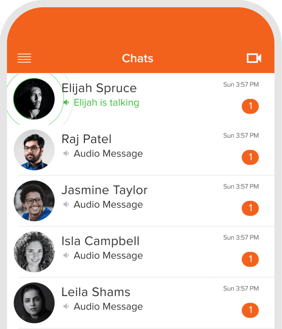 Voxer AI chat summary example
