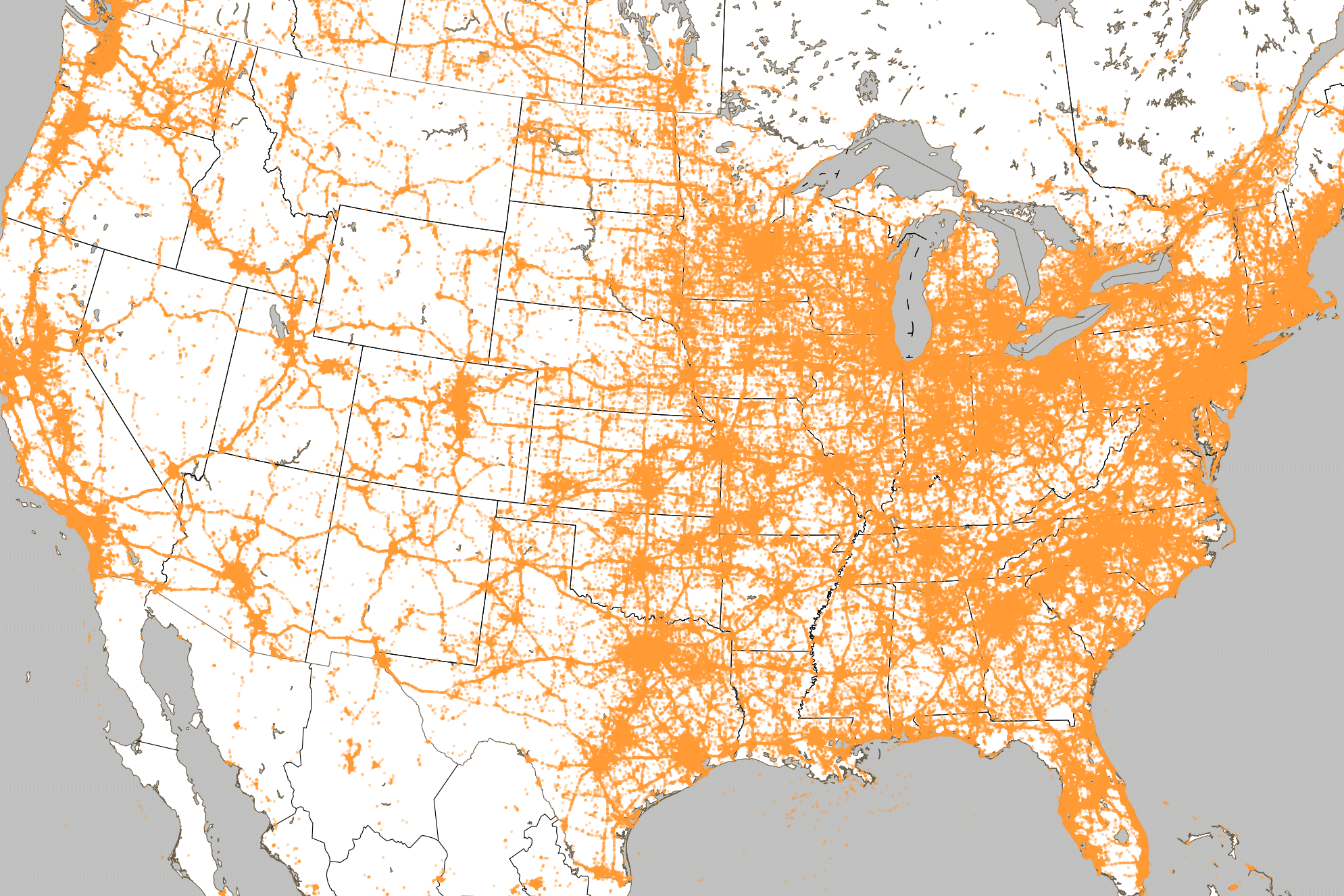 Voxer on the map: Where are you messaging from?