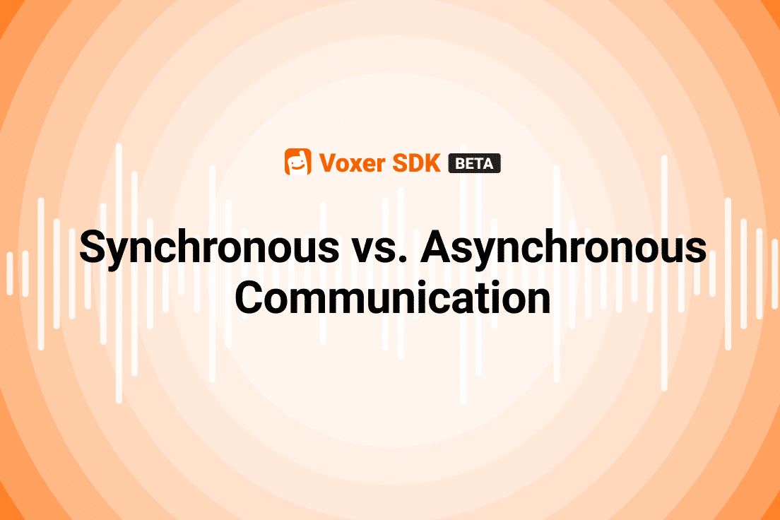 Synchronous vs. Asynchronous Communication