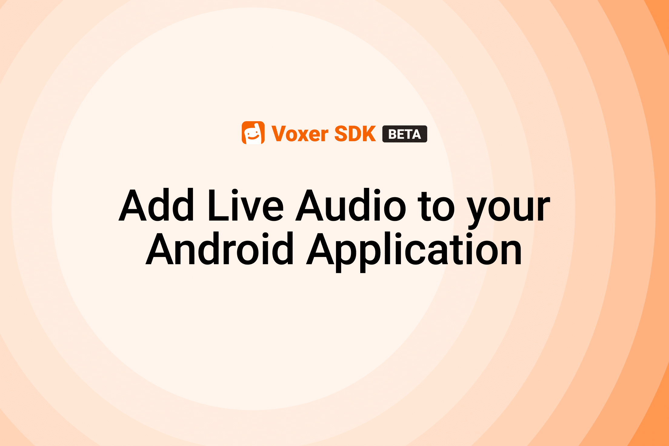 How to add Live Audio to your Android Application